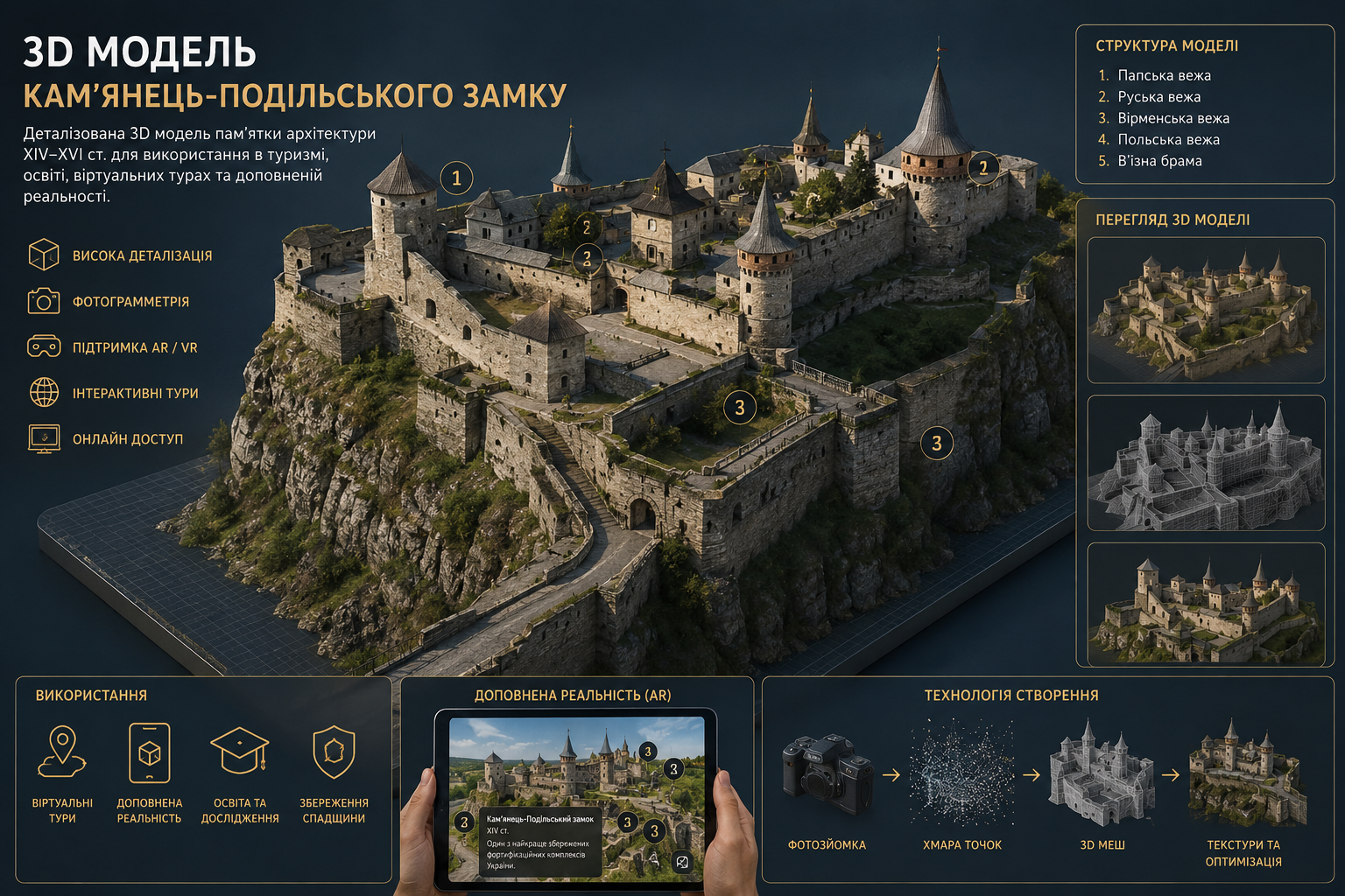 3D-оцифрування обʼєктів культури, туризму, спадщини